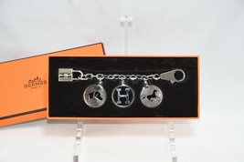 Hermes Breloque Olga Silver Charm Bag Amulette Palladium Berloque Cadena... - $2,905.93