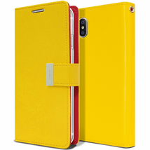 For Samsung S10 GOOSPERY Rich Diary Leather Wallet Case YELLOW - £5.30 GBP
