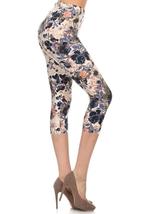 Multi-color Print, Cropped Capri Leggings In A Fitted Style With A Bande... - $12.00