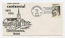 Czestochowa Texas Church Dedication Centennial 1973 Cover  - £14.24 GBP