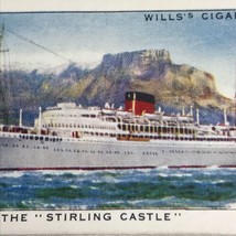 The Stirling Castle Ship Boat Liner Wills Cigarette Tobacco Card Vintage 1930s - £7.95 GBP