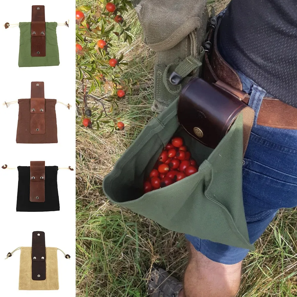 1pc Portable Outdoor Foraging Bag Fruit Picking Pouch Collapsible Berry Puch - £9.61 GBP+