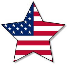 USA American Flag America Star Outline Car Truck Bumper Vinyl Sticker De... - £3.13 GBP