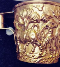 Mycenae style Reproduction of Vapheio Cup Gold over Brass image 11