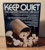 Keep Quiet Sign Language Crossword Cube Game 1974 Kopptronix Homeschool Aid - £18.11 GBP