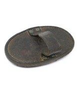Herbert Brush Mfg Co. 1880s US Calvary Leather Horse Grooming Hand Brush - $63.69
