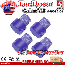4X Replacement Filter For Dyson Vacuum Cleaner V10 Absolute V10 Animal 969082-01 - £27.01 GBP