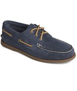 Sperry Men Authentic Original 3-Eye Boat Shoes Size US 10.5M Navy Suede - £59.05 GBP