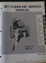 1971 Evinrude Starflite Service Repair Shop Manual OEM Model 100193 - $7.78