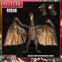 Mezco 5 Points Godzilla Destroy All Monsters Rodan Figure Interchangeable Head - £14.89 GBP