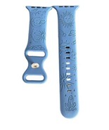 Blue Space Stars Moon Silicone Compatible Apple Watch Band 38/40/41 mm NEW - £11.64 GBP