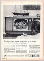 1957 General Electric TV (Television) with Electronic Self Tuner PRINT A... - $86.70 MXN