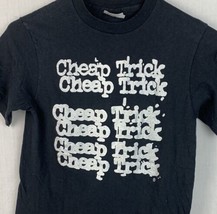 Vintage Cheap Trick T Shirt 1985 Tour Single Stitch Band Tee 2 Side Small 80s  - £95.69 GBP