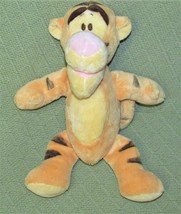 Disney Baby Tigger Rattle Plush Crinkle Ears Pastel Orange Crib Toy 12&quot; Stuffed - £9.01 GBP