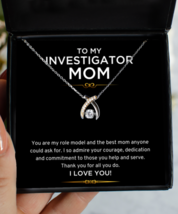 Daughter To Mom Gifts, Nice Gifts For Mom, Investigator Mom Necklace Gifts,  - £39.30 GBP