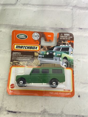 Primary image for Matchbox 1965 Land Rover Gen II in Green Toy Car Vehicle NEW
