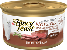 Purina Fancy Feast Wet Cat Food Natural Gourmet Naturals Beef Recipe in Wet Cat  - £15.95 GBP+