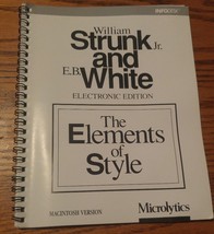 001 Microlytics William Strunk Jr &amp; E White The Elements of Style Manual - £10.47 GBP