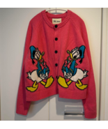 ZARA X DISNEY BNWT 2025. PINK HARRY LAMBERT WOOL DONALD DUCK CARDIGAN. 5... - €159,11 EUR