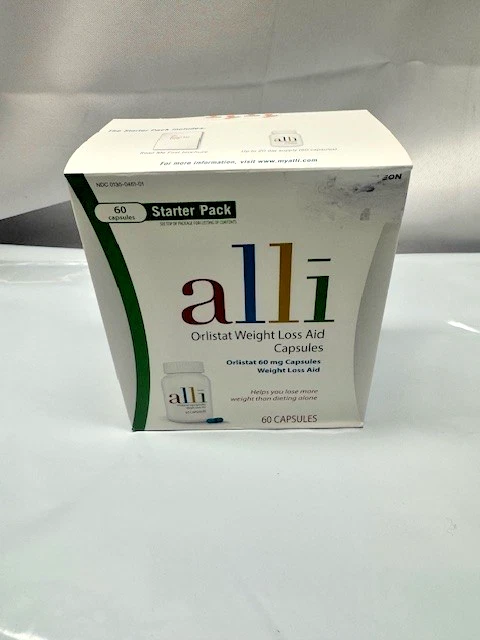 Alli Weight Loss Aid Diet Pills 60mg Capsules Refill Pack 60 Caps - $1,472.66 MXN