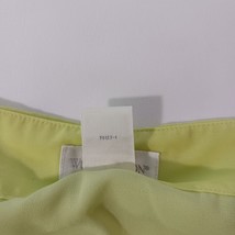 Worthington Women's Yellow & Green Back Zip Pull-On Lined Pleated Skirt Size 14 image 4