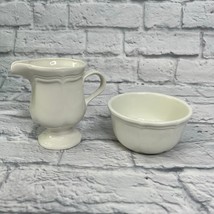 Mikasa French Countryside Creamer and Bowl White F9000 - £23.49 GBP