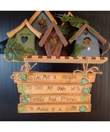Wooden Birdhouse Sign / Plaque - Large 13&quot; x 17&quot; - $259.09 MXN