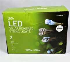 Ora LED Solaire Alimenté Cordes Lumières, 200 LED ’S , 112 FT, Imperméable - £24.72 GBP