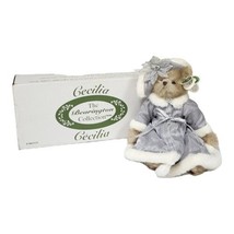 Vintage Bearington Collection Cecilia 14&quot; Jointed Plush Holiday Christmas Bear - £33.74 GBP
