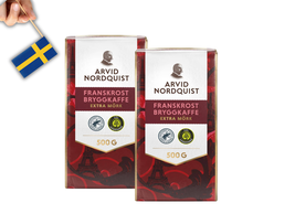 2 Arvid Nordquist Franskrost – 500g (17.6 oz) –Intense Swedish Dark Roas... - $25.82