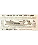 Spalding Peerless Club Ice Skates 1885 Advertisement Victorian Winter NY... - $19.99