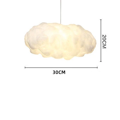  Simulation Cloud Pendant Light For Living Room Restaurant Kids Room Silk Cotton - £172.21 GBP