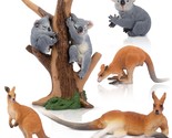 7Pcs Australian Wildlife Animal Figurines Includes Koala And Kangaroo Fi... - $26.59