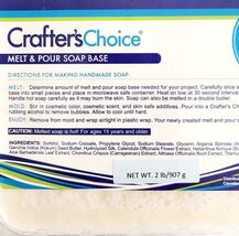 White Soap Base Melt Pour Sealed New 2lbs Crafters Choice Moroccan Argan... - $28.15 CAD
