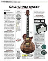 Carvin California Single CS6 Electric Guitar Review Sound Check Article Print - £3.38 GBP