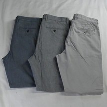 Lot 3 Banana Republic J.CREW 34x34 Blue Gray Straight Mens Dress Pants - $49.99