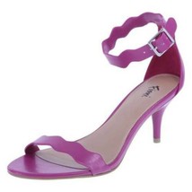 Womens Heels Sandals Pink Iris Scallop Open Toe Shoes-size 6.5 - £17.05 GBP