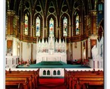 Church of St Agnes Main Altar Los Angeles California CA UNP Chrome Postc... - £3.91 GBP