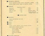 Sandpiper Continental Cafe Menu Morro Bay California 1980&#39;s - £14.01 GBP