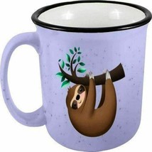Sloth 21553 Camper Coffee Mug Tea Cup 14 oz Ceramic Purple Spoontiques - $22.77