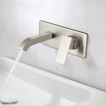 POP SANITARYWARE Wall Mount Bathroom Sink Faucet Brushed Nickel Single, ... - £21.22 GBP