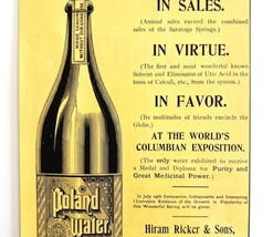 Poland Spring Leads 1894 Advertisement Victorian Portland Maine Water AD... - £19.60 GBP
