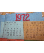 Vintage 1972 Linen Calendar - $45.00