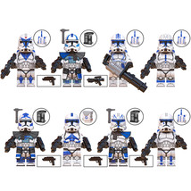 8Pcs Star Wars The Clone Wars Minifigures Captain Rex Echo Troopers Mini Blocks - €18,79 EUR
