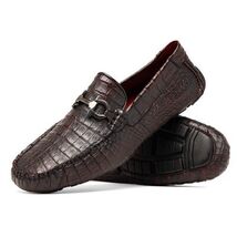 Parma Genuine Caiman Belly Slipon Loafer Blackcherry image 2