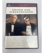 Crimes and Misdemeanors DVD Video 2001 Contemporary Classics Woody Allen... - $13.85