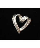 LA STERLING SILVER MOTHER HOLDS HER CHILDS HEART FOREVER OPEN HEART PEND... - $375.39 MXN