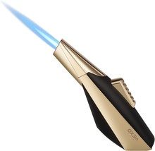 Vexo-Eggplant Torch Lighter Refillable And Windproof Butane Refill Portable - £35.93 GBP