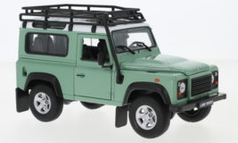 Welly Land Rover Defender Light Green/White 1:24 - £23.42 GBP