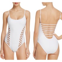 RED CARTER WHITE CROSS SIDE CUTOUT ONE PIECE (M) NWT $155 - $80.00